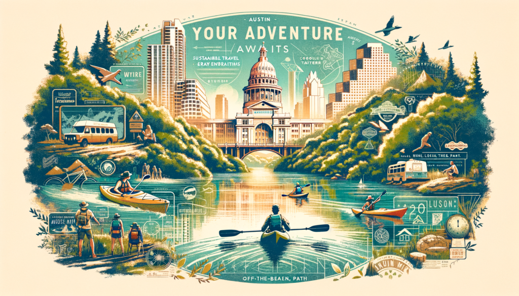 Prompt: "Create a vibrant and inspiring image that captures the essence of Adventure More's unique travel experiences. The image should embody the thrill of adventure travel, showcasing a diverse range of activities like hiking through lush rainforests, kayaking across serene lakes, and immersing in vibrant local communities. It should reflect the joy of discovering the unknown and the deep connections made with the world's most captivating places and cultures. The visual should convey a sense of personalized, transformative travel experiences, emphasizing sustainable practices and meaningful interactions. Include visual elements that suggest bespoke, off-the-beaten-path adventures, with a focus on authenticity and local insight. Make sure the image inspires a sense of wanderlust and the desire to embark on a custom adventure that goes beyond the ordinary, inviting viewers to imagine themselves engaging deeply with the world in a way that leaves a positive impact. Add a subtle overlay or corner banner that reads 'Your Adventure Awaits' to tie back to Adventure More's call to action."