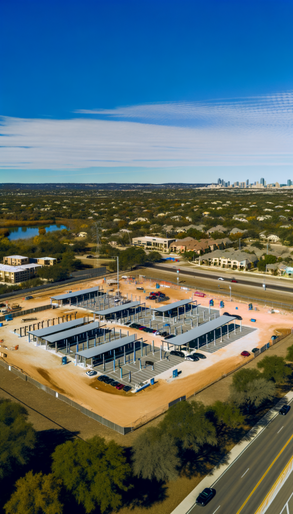 Discover how the Las Cimas facility in Aurora, TX, is setting the stage for a greener future with its ambitious upgrade, featuring new exterior carports and 30 EV stations designed to support eco-friendly commuting. Spearheaded by the innovative minds at OZ Architecture and funded by Cushamn & Wakefield, this project not only enhances convenience but also underscores a significant commitment to sustainable living. Click to learn more about how Las Cimas is driving Central Texas towards a more eco-conscious tomorrow.